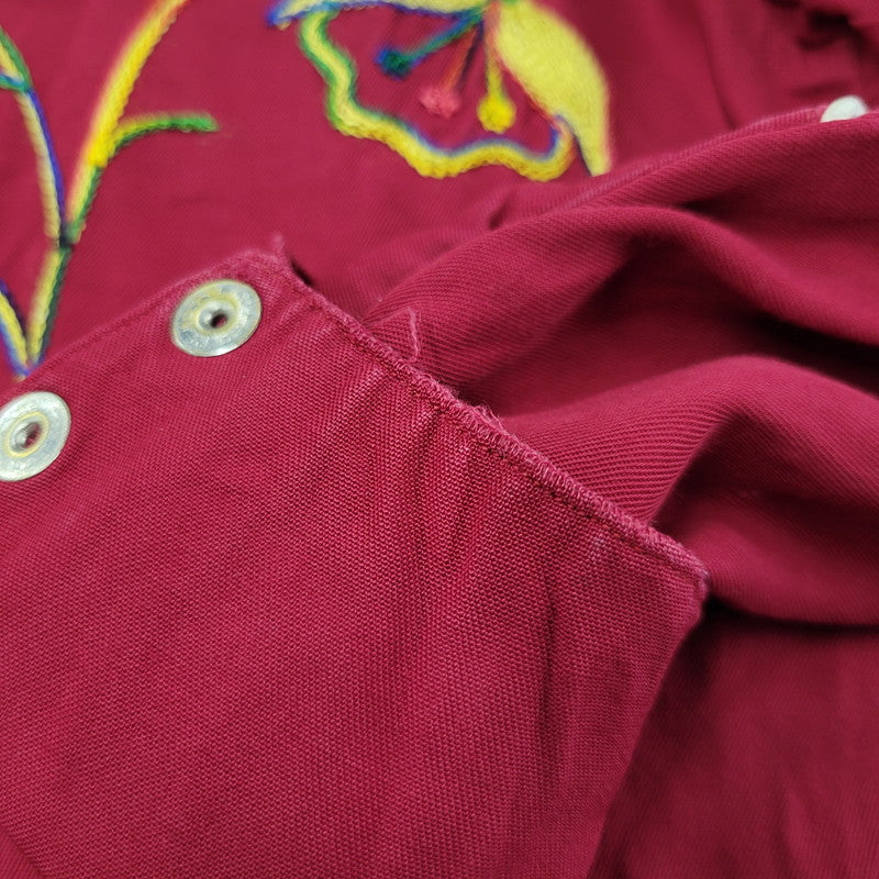 【中古品】【メンズ】 MONTGOMERY WARD モンゴメリーワード 101 馬タグ WESTERN SHIRT ウエスタン シャツ トップス 146-260405-kh-07-izu サイズ：L カラー：レッド 万代Net店