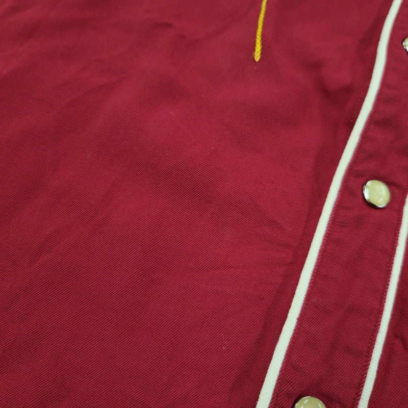 【中古品】【メンズ】 MONTGOMERY WARD モンゴメリーワード 101 馬タグ WESTERN SHIRT ウエスタン シャツ トップス 146-260405-kh-07-izu サイズ：L カラー：レッド 万代Net店