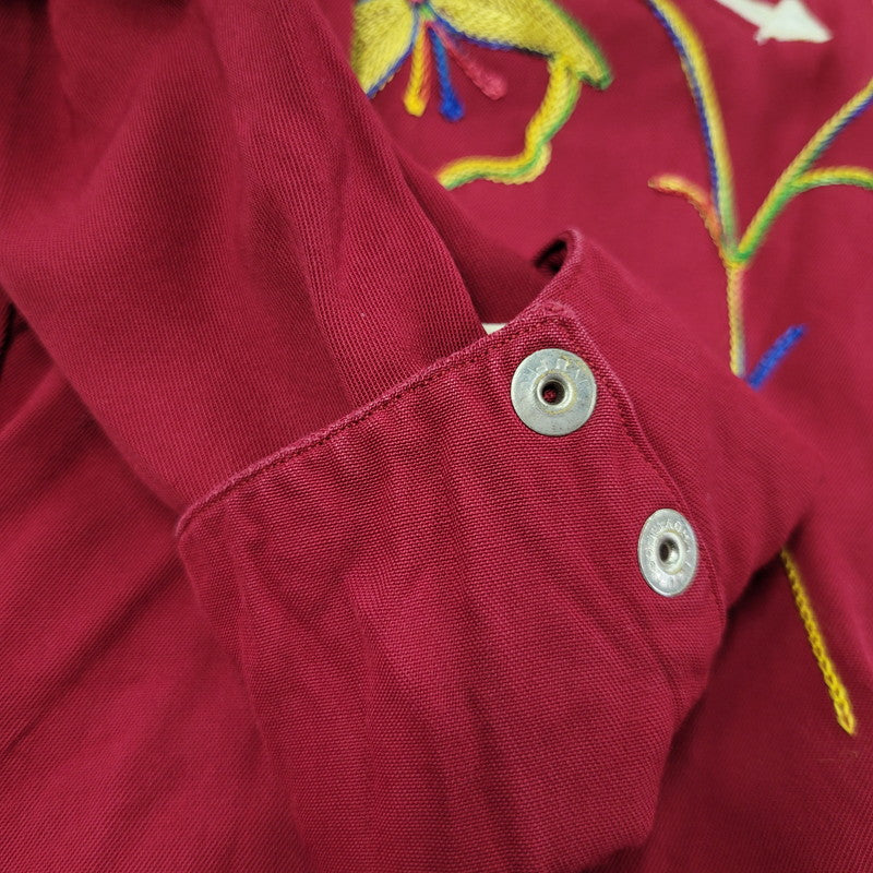 【中古品】【メンズ】 MONTGOMERY WARD モンゴメリーワード 101 馬タグ WESTERN SHIRT ウエスタン シャツ トップス 146-260405-kh-07-izu サイズ：L カラー：レッド 万代Net店
