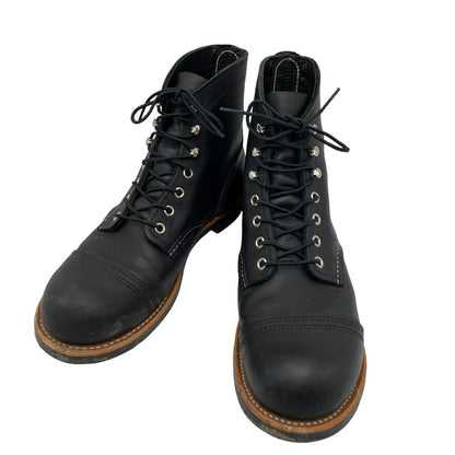 【中古品】【メンズ/レディース】 RED WING レッドウィング IRON RANGER 8084 アイアンレンジャー ブーツ シューズ 靴 164-260405-as-10-izu サイズ：26cm カラー：ブラック 万代Net店