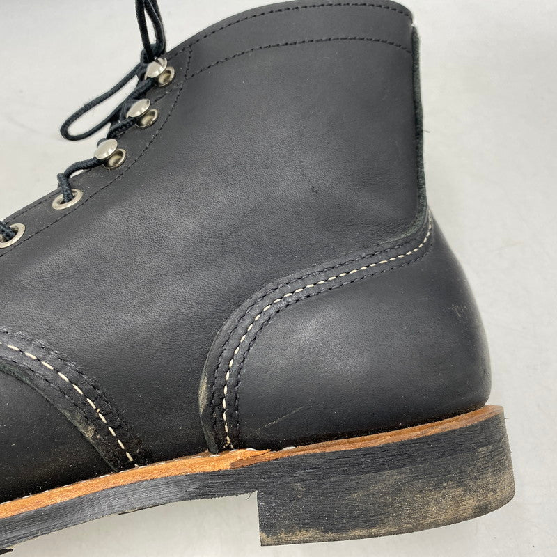 【中古品】【メンズ/レディース】 RED WING レッドウィング IRON RANGER 8084 アイアンレンジャー ブーツ シューズ 靴 164-260405-as-10-izu サイズ：26cm カラー：ブラック 万代Net店