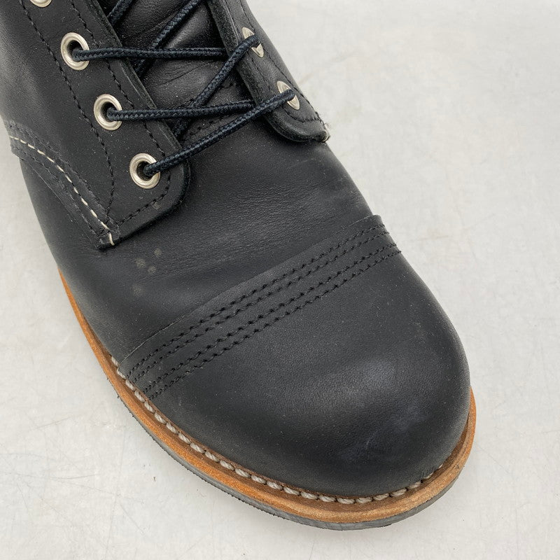 【中古品】【メンズ/レディース】 RED WING レッドウィング IRON RANGER 8084 アイアンレンジャー ブーツ シューズ 靴 164-260405-as-10-izu サイズ：26cm カラー：ブラック 万代Net店