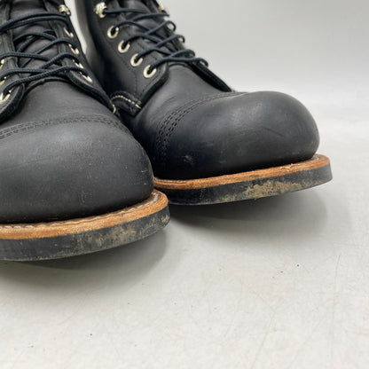 【中古品】【メンズ/レディース】 RED WING レッドウィング IRON RANGER 8084 アイアンレンジャー ブーツ シューズ 靴 164-260405-as-10-izu サイズ：26cm カラー：ブラック 万代Net店