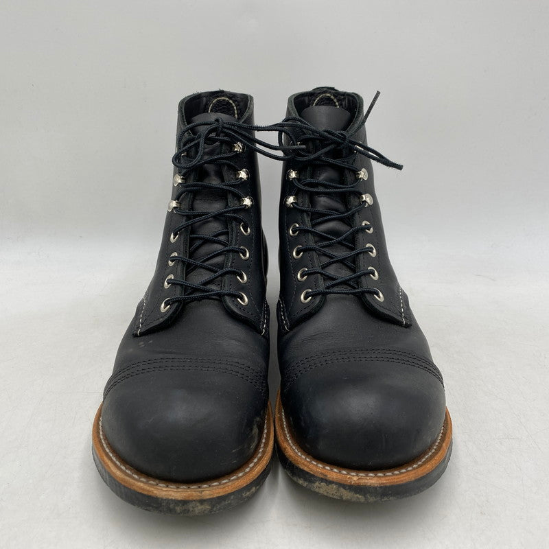 【中古品】【メンズ/レディース】 RED WING レッドウィング IRON RANGER 8084 アイアンレンジャー ブーツ シューズ 靴 164-260405-as-10-izu サイズ：26cm カラー：ブラック 万代Net店