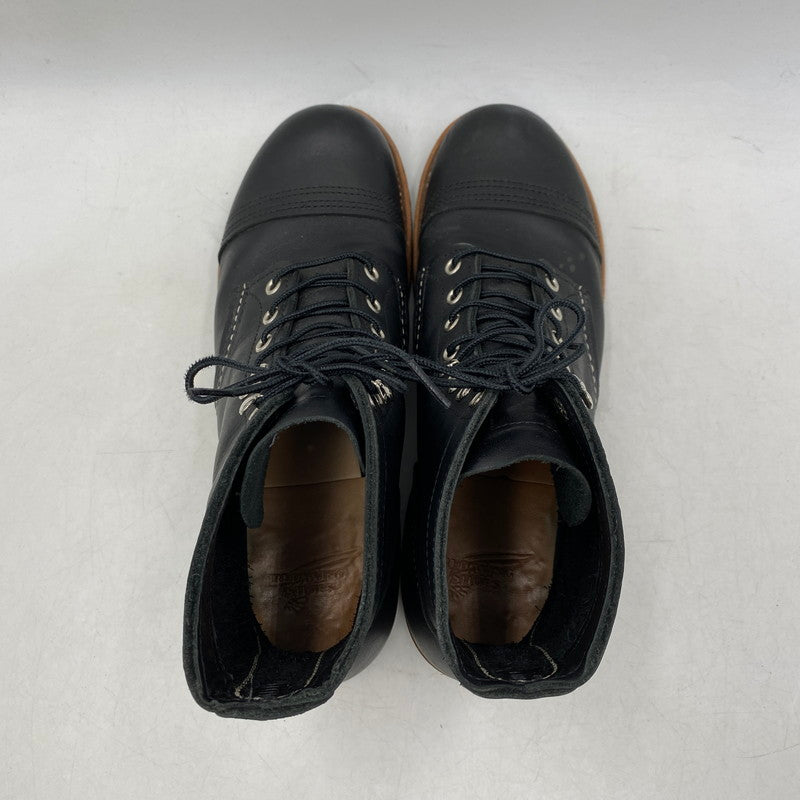 【中古品】【メンズ/レディース】 RED WING レッドウィング IRON RANGER 8084 アイアンレンジャー ブーツ シューズ 靴 164-260405-as-10-izu サイズ：26cm カラー：ブラック 万代Net店
