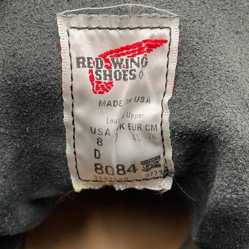 【中古品】【メンズ/レディース】 RED WING レッドウィング IRON RANGER 8084 アイアンレンジャー ブーツ シューズ 靴 164-260405-as-10-izu サイズ：26cm カラー：ブラック 万代Net店