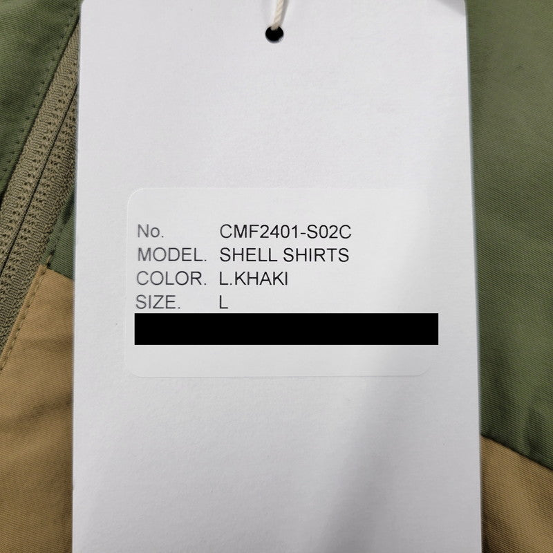 【中古品】【メンズ】 CMF OUTDOOR GARMENT シーエムエフアウトドアガーメント SHELL SHIRTS CMF2401-S02C シェルシャツ ジャケット 144-260405-as-18-izu サイズ：L カラー：L.KHAKI 万代Net店