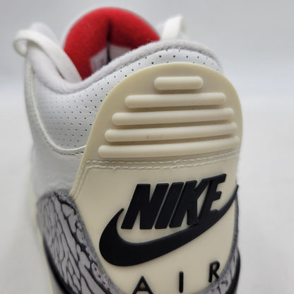 【中古品】【メンズ】 NIKE ナイキ AIR JORDAN 3 RETRO DN3707-100 エア ジョーダン 3 レトロ スニーカー シューズ 靴 160-260405-as-27-izu サイズ：30cm カラー：SUMMIT WHITE/FIRE RED-BLACK 万代Net店