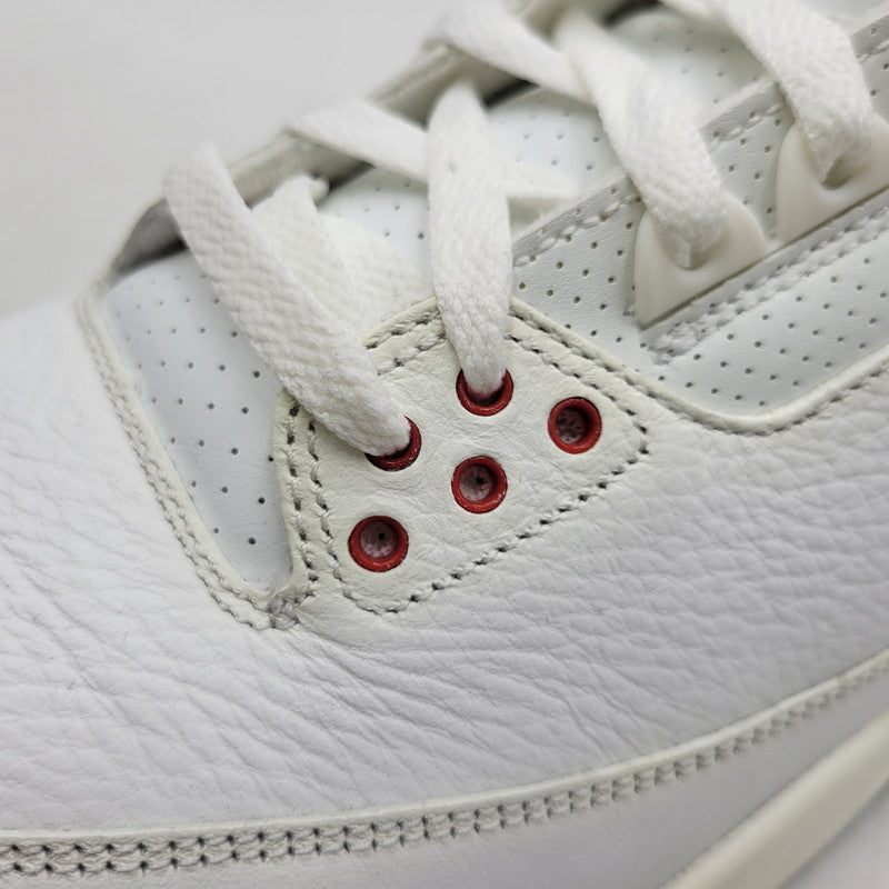 【中古品】【メンズ】 NIKE ナイキ AIR JORDAN 3 RETRO DN3707-100 エア ジョーダン 3 レトロ スニーカー シューズ 靴 160-260405-as-27-izu サイズ：30cm カラー：SUMMIT WHITE/FIRE RED-BLACK 万代Net店
