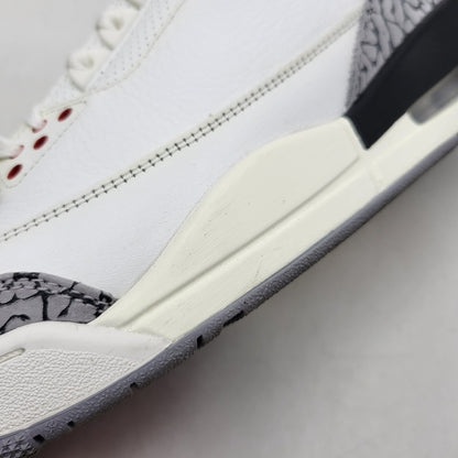 【中古品】【メンズ】 NIKE ナイキ AIR JORDAN 3 RETRO DN3707-100 エア ジョーダン 3 レトロ スニーカー シューズ 靴 160-260405-as-27-izu サイズ：30cm カラー：SUMMIT WHITE/FIRE RED-BLACK 万代Net店