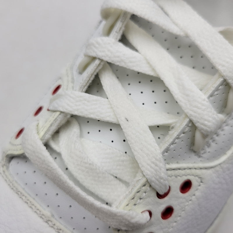 【中古品】【メンズ】 NIKE ナイキ AIR JORDAN 3 RETRO DN3707-100 エア ジョーダン 3 レトロ スニーカー シューズ 靴 160-260405-as-27-izu サイズ：30cm カラー：SUMMIT WHITE/FIRE RED-BLACK 万代Net店