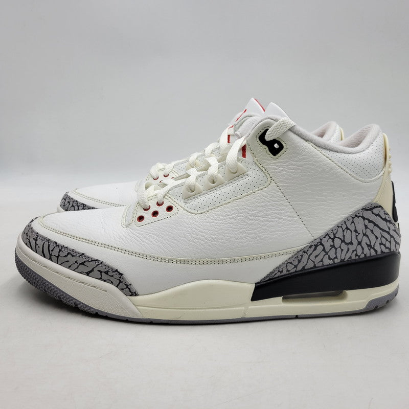 【中古品】【メンズ】 NIKE ナイキ AIR JORDAN 3 RETRO DN3707-100 エア ジョーダン 3 レトロ スニーカー シューズ 靴 160-260405-as-27-izu サイズ：30cm カラー：SUMMIT WHITE/FIRE RED-BLACK 万代Net店