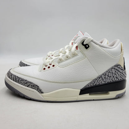 【中古品】【メンズ】 NIKE ナイキ AIR JORDAN 3 RETRO DN3707-100 エア ジョーダン 3 レトロ スニーカー シューズ 靴 160-260405-as-27-izu サイズ：30cm カラー：SUMMIT WHITE/FIRE RED-BLACK 万代Net店