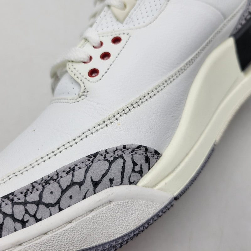 【中古品】【メンズ】 NIKE ナイキ AIR JORDAN 3 RETRO DN3707-100 エア ジョーダン 3 レトロ スニーカー シューズ 靴 160-260405-as-27-izu サイズ：30cm カラー：SUMMIT WHITE/FIRE RED-BLACK 万代Net店
