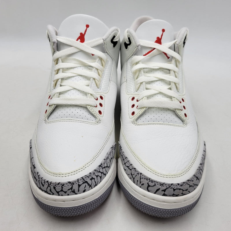 【中古品】【メンズ】 NIKE ナイキ AIR JORDAN 3 RETRO DN3707-100 エア ジョーダン 3 レトロ スニーカー シューズ 靴 160-260405-as-27-izu サイズ：30cm カラー：SUMMIT WHITE/FIRE RED-BLACK 万代Net店