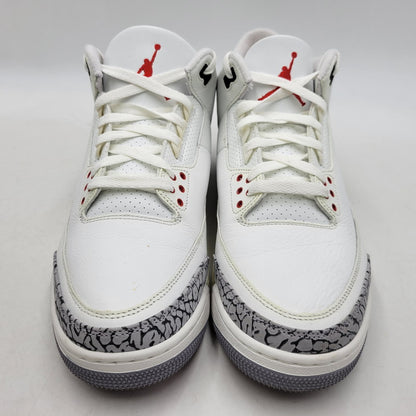 【中古品】【メンズ】 NIKE ナイキ AIR JORDAN 3 RETRO DN3707-100 エア ジョーダン 3 レトロ スニーカー シューズ 靴 160-260405-as-27-izu サイズ：30cm カラー：SUMMIT WHITE/FIRE RED-BLACK 万代Net店