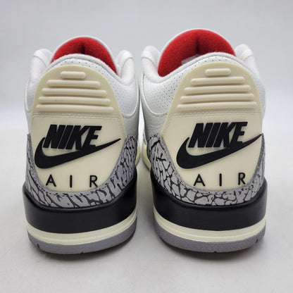 【中古品】【メンズ】 NIKE ナイキ AIR JORDAN 3 RETRO DN3707-100 エア ジョーダン 3 レトロ スニーカー シューズ 靴 160-260405-as-27-izu サイズ：30cm カラー：SUMMIT WHITE/FIRE RED-BLACK 万代Net店