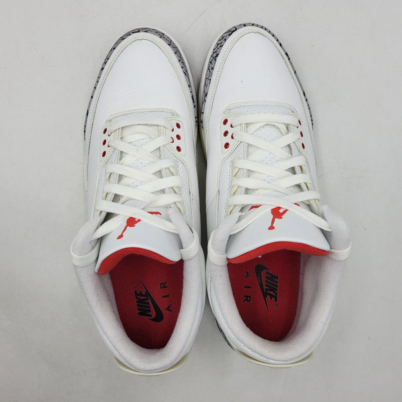 【中古品】【メンズ】 NIKE ナイキ AIR JORDAN 3 RETRO DN3707-100 エア ジョーダン 3 レトロ スニーカー シューズ 靴 160-260405-as-27-izu サイズ：30cm カラー：SUMMIT WHITE/FIRE RED-BLACK 万代Net店