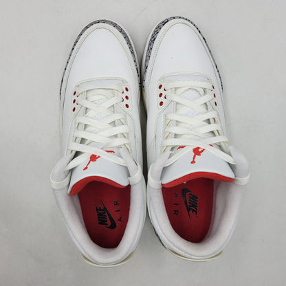 【中古品】【メンズ】 NIKE ナイキ AIR JORDAN 3 RETRO DN3707-100 エア ジョーダン 3 レトロ スニーカー シューズ 靴 160-260405-as-27-izu サイズ：30cm カラー：SUMMIT WHITE/FIRE RED-BLACK 万代Net店