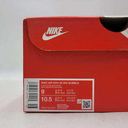 【中古美品】【メンズ】 NIKE ナイキ AIR MAX 95 BIG BUBBLE HM4740-007 エア マックス 95 ビッグバブル スニーカー シューズ 靴 160-260405-as-26-izu サイズ：27cm カラー：BLACK/WHITE-MEDIUM ASH 万代Net店