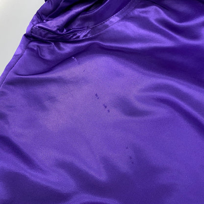 【中古品】【メンズ】 STARTER スターター USA製 NFL エヌエフエル MINNESOTA VIKINGS ミネソタ バイキングス NYLON STADIUM JACKET ナイロン スタジアム ジャケット アウター 146-260405-ya-08-izu サイズ：L カラー：パープル 万代Net店