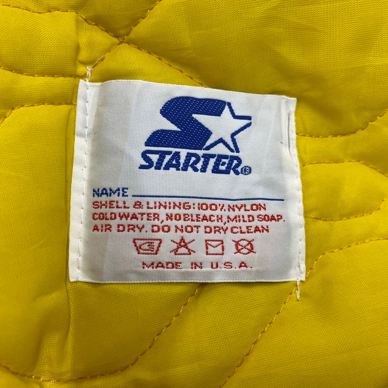 【中古品】【メンズ】 STARTER スターター USA製 NFL エヌエフエル MINNESOTA VIKINGS ミネソタ バイキングス NYLON STADIUM JACKET ナイロン スタジアム ジャケット アウター 146-260405-ya-08-izu サイズ：L カラー：パープル 万代Net店