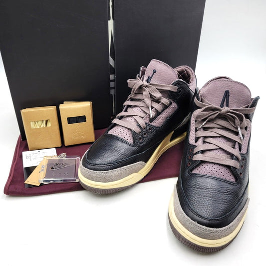 【中古品】【メンズ】 NIKE ナイキ × A MA MANIERE アママニエール WMNS AIR JORDAN 3 RETRO OG SP FZ4811-001 ウィメンズ エア ジョーダン 3 レトロ OG SP スニーカー 靴 160-260405-as-28-izu サイズ：27.5cm カラー：BLACK/BLACK-FLAT PEWTER 万代Net店
