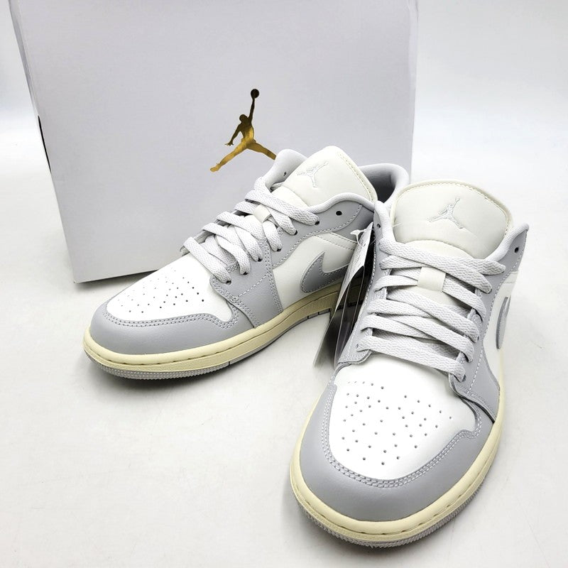 【中古美品】【メンズ/レディース】 WMNS AIR JORDAN 1 LOW DC0774-103 ウィメンズ エア ジョーダン 1 ロー スニーカー シューズ 靴 160-260405-as-22-izu サイズ：26cm カラー：SAIL/NEUTRAL GREY-COCONUT MILK 万代Net店