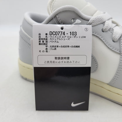 【中古美品】【メンズ/レディース】 WMNS AIR JORDAN 1 LOW DC0774-103 ウィメンズ エア ジョーダン 1 ロー スニーカー シューズ 靴 160-260405-as-22-izu サイズ：26cm カラー：SAIL/NEUTRAL GREY-COCONUT MILK 万代Net店