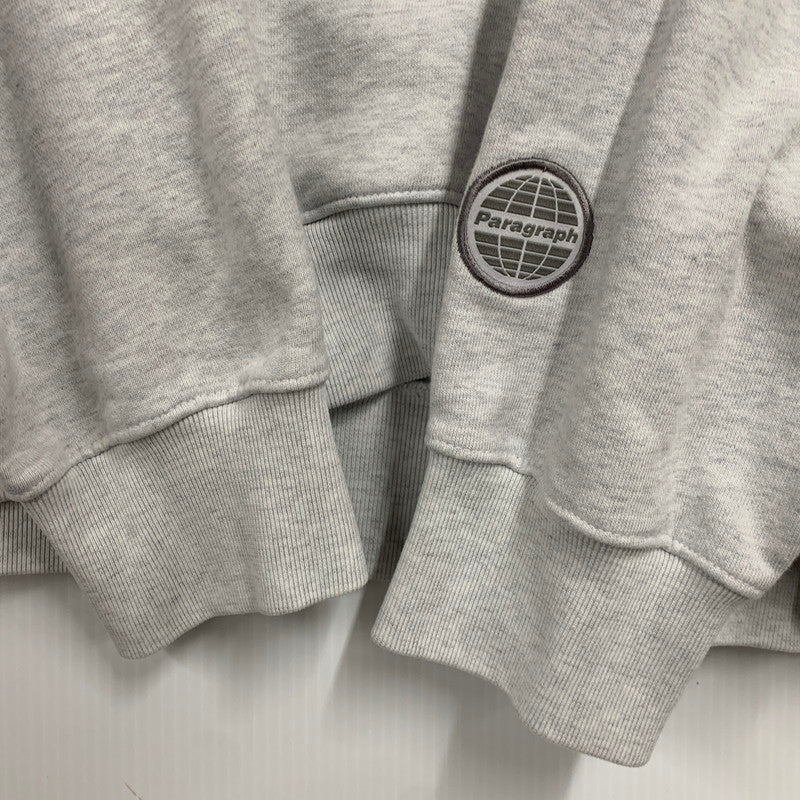 【中古品】【メンズ】 PARAGRAPH パラグラフ 21AW SQUARE LOGO HOODIE スクエア ロゴ フーディー トップス 長袖 142-260531-ya-14-izu サイズ：2 カラー：アッシュグレー 万代Net店