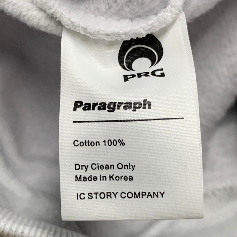 【中古品】【メンズ】 PARAGRAPH パラグラフ 21AW SQUARE LOGO HOODIE スクエア ロゴ フーディー トップス 長袖 142-260531-ya-14-izu サイズ：2 カラー：アッシュグレー 万代Net店