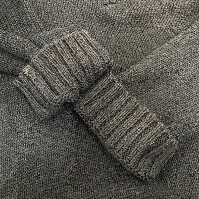 【中古品】【メンズ】 POLO by RALPH LAUREN ポロ バイ ラルフローレン 38807 HALF ZIP COTTON KNIT ハーフ ジップ コットン ニット トップス 長袖 147-260720-ya-07-izu サイズ：L カラー：ブラック 万代Net店
