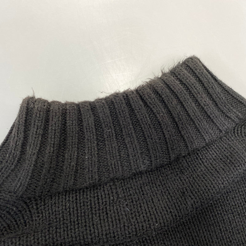 【中古品】【メンズ】 POLO by RALPH LAUREN ポロ バイ ラルフローレン 38807 HALF ZIP COTTON KNIT ハーフ ジップ コットン ニット トップス 長袖 147-260720-ya-07-izu サイズ：L カラー：ブラック 万代Net店