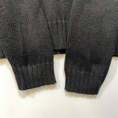 【中古品】【メンズ】 POLO by RALPH LAUREN ポロ バイ ラルフローレン 38807 HALF ZIP COTTON KNIT ハーフ ジップ コットン ニット トップス 長袖 147-260720-ya-07-izu サイズ：L カラー：ブラック 万代Net店