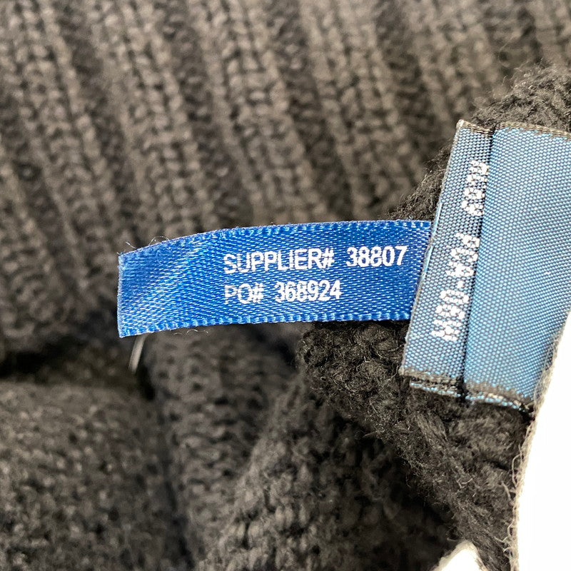 【中古品】【メンズ】 POLO by RALPH LAUREN ポロ バイ ラルフローレン 38807 HALF ZIP COTTON KNIT ハーフ ジップ コットン ニット トップス 長袖 147-260720-ya-07-izu サイズ：L カラー：ブラック 万代Net店