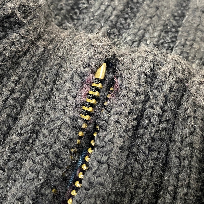 【中古品】【メンズ】 POLO by RALPH LAUREN ポロ バイ ラルフローレン 38807 HALF ZIP COTTON KNIT ハーフ ジップ コットン ニット トップス 長袖 147-260720-ya-07-izu サイズ：L カラー：ブラック 万代Net店