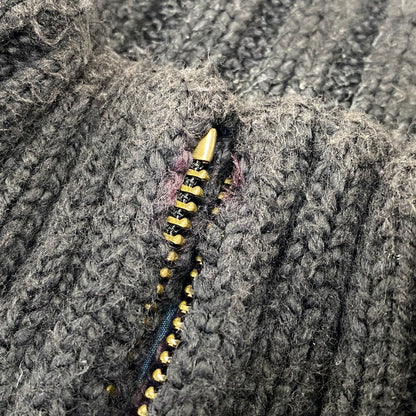 【中古品】【メンズ】 POLO by RALPH LAUREN ポロ バイ ラルフローレン 38807 HALF ZIP COTTON KNIT ハーフ ジップ コットン ニット トップス 長袖 147-260720-ya-07-izu サイズ：L カラー：ブラック 万代Net店
