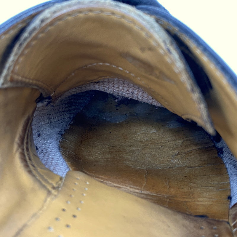 【現状渡し品】【メンズ】 3EYE SHOES 1641 3 ホール シューズ イングランド製 靴 164-260405-as-09-izu サイズ：8 カラー：ブラック 万代Net店