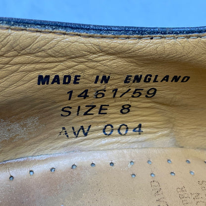 【現状渡し品】【メンズ】 3EYE SHOES 1641 3 ホール シューズ イングランド製 靴 164-260405-as-09-izu サイズ：8 カラー：ブラック 万代Net店