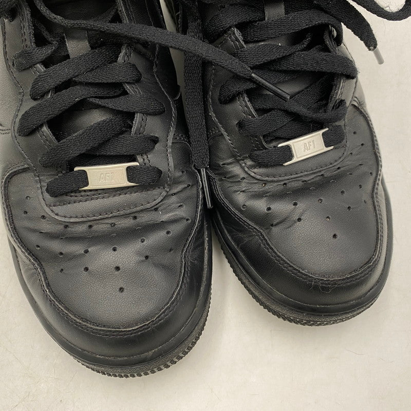 【中古品】【メンズ】 NIKE ナイキ CW2289-001 AIR FORCE エアフォース 1 MID ミッド 07 スニーカー シューズ 靴 164-260408-ya-02-izu サイズ：27.5cm カラー：BLACK/BLACK 万代Net店