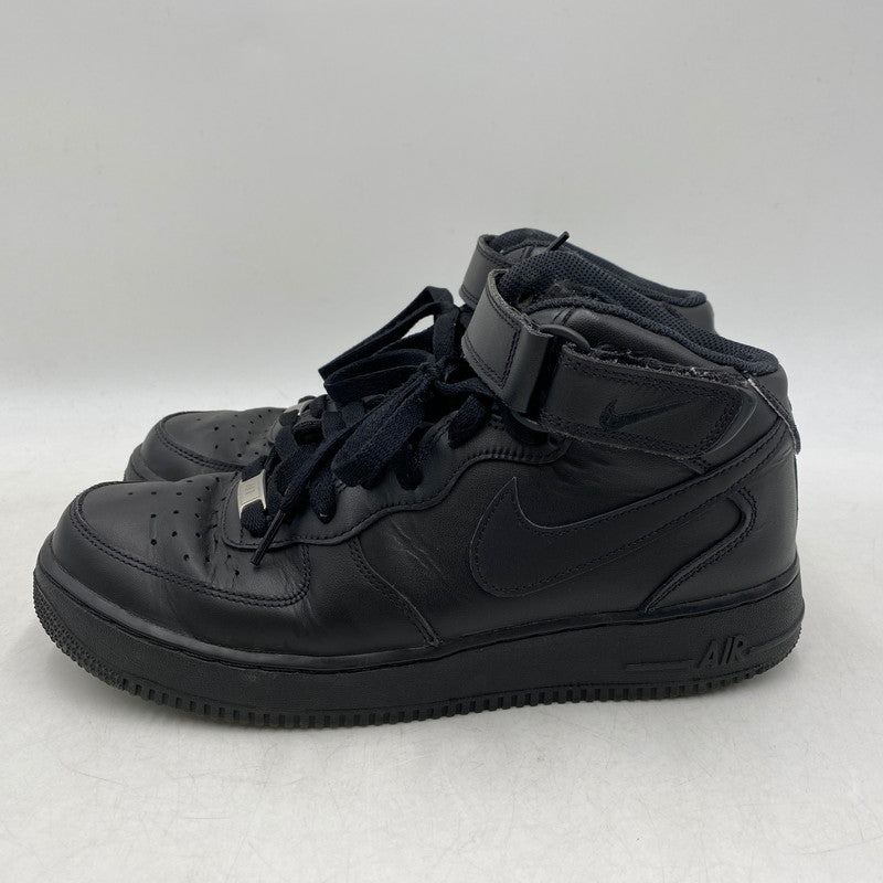 【中古品】【メンズ】 NIKE ナイキ CW2289-001 AIR FORCE エアフォース 1 MID ミッド 07 スニーカー シューズ 靴 164-260408-ya-02-izu サイズ：27.5cm カラー：BLACK/BLACK 万代Net店