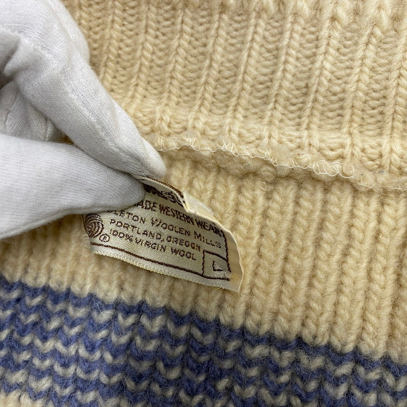 【現状渡し品】【メンズ】 70’S COWICHAN SWEATER カウチン セーター トップス 146-260405-ya-09-izu サイズ：L カラー：アイボリー 万代Net店