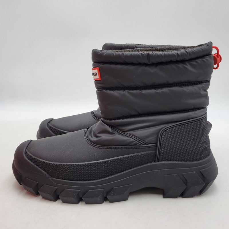【中古品】【メンズ】 HUNTER ハンター INTREPID SHORT SNOW BOOTS MFS9135WWU イントレピッドショートスノーブーツ 靴 164-260405-as-30-izu サイズ：US9 カラー：ブラック 万代Net店