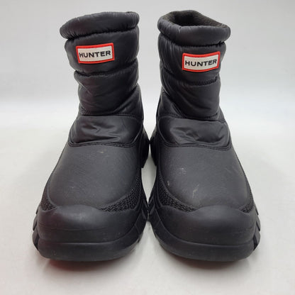 【中古品】【メンズ】 HUNTER ハンター INTREPID SHORT SNOW BOOTS MFS9135WWU イントレピッドショートスノーブーツ 靴 164-260405-as-30-izu サイズ：US9 カラー：ブラック 万代Net店