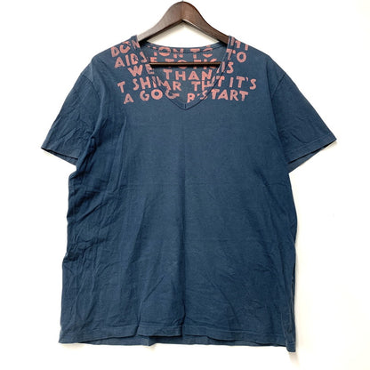 【中古品】【メンズ】 MARTIN MARGIELA マルタンマルジェラ 4AIDST000 ここのえタグ AIDS TEE エイズ ティー トップス 半袖 141-260409-cs-20-izu サイズ：不明 カラー：ブルー 万代Net店