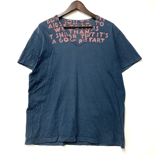 【中古品】【メンズ】 MARTIN MARGIELA マルタンマルジェラ 4AIDST000 ここのえタグ AIDS TEE エイズ ティー トップス 半袖 141-260409-cs-20-izu サイズ：不明 カラー：ブルー 万代Net店