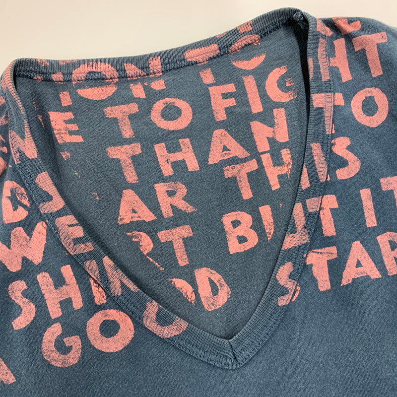 【中古品】【メンズ】 MARTIN MARGIELA マルタンマルジェラ 4AIDST000 ここのえタグ AIDS TEE エイズ ティー トップス 半袖 141-260409-cs-20-izu サイズ：不明 カラー：ブルー 万代Net店