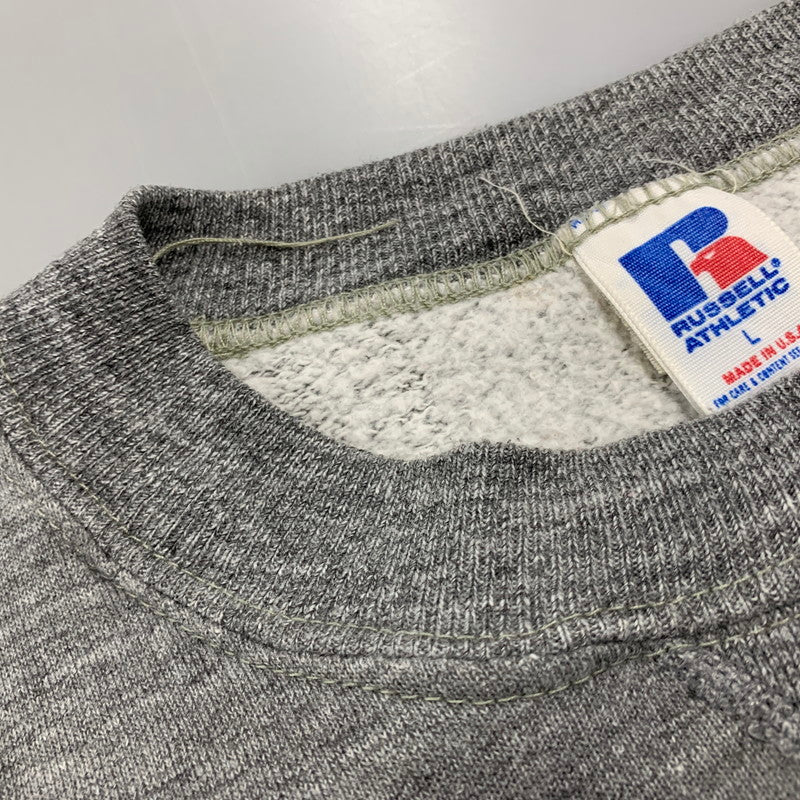 【中古品】【メンズ】 RUSSELL ラッセル USA製 CAMPUS REC 前V SWEATSHIRT スウェットシャツ トップス 長袖 146-260409-cs-14-izu サイズ：L カラー：グレー 万代Net店