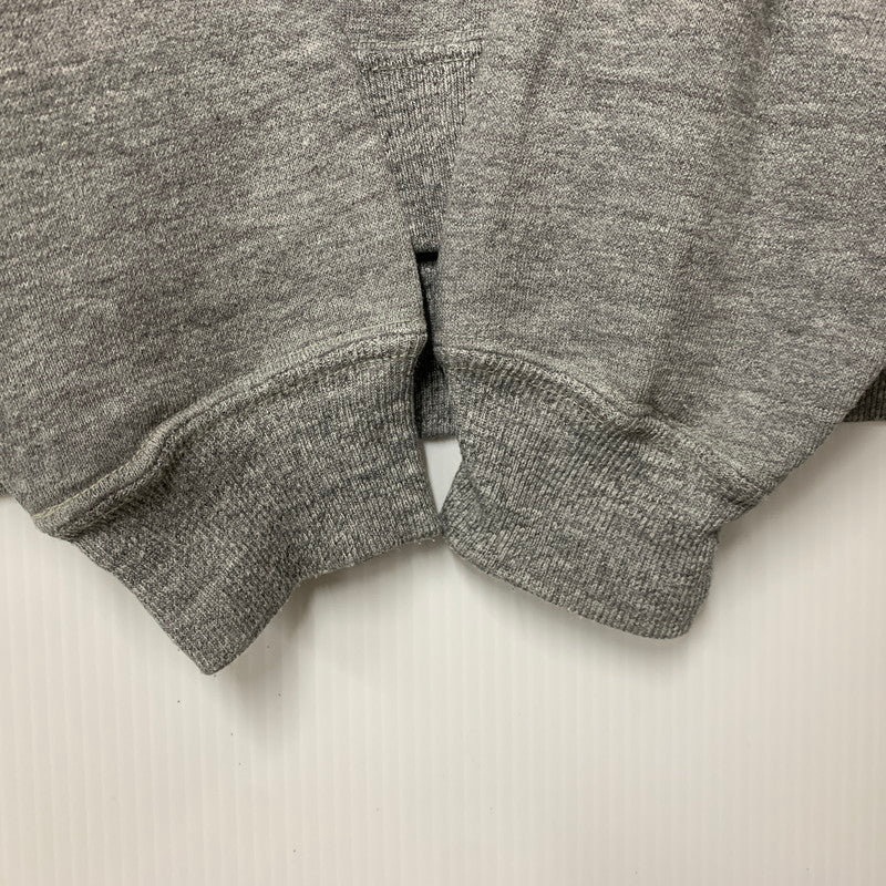 【中古品】【メンズ】 RUSSELL ラッセル USA製 CAMPUS REC 前V SWEATSHIRT スウェットシャツ トップス 長袖 146-260409-cs-14-izu サイズ：L カラー：グレー 万代Net店