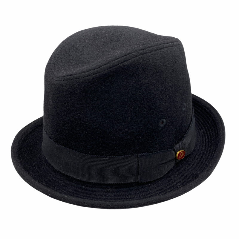 【中古品】【メンズ/レディース】 Borsalino ボルサリーノ BX451-10A00 アンゴラ100％ 中折れ BUCKET HAT バケット ハット 帽子 185-260407-kh-09-izu サイズ：56cm カラー：ブラック 万代Net店